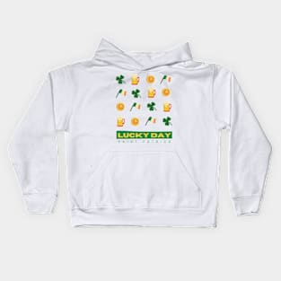 Lucky St Patrick day Kids Hoodie